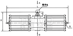 AW系列氣動(dòng)執(zhí)行器結(jié)構(gòu)圖