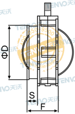 V1FS粉體蝶閥結(jié)構(gòu)圖