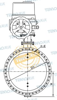 D941W電動(dòng)通風(fēng)蝶閥結(jié)構(gòu)圖