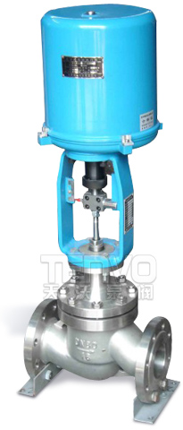 配3810電子式電動套筒調(diào)節(jié)閥實物圖